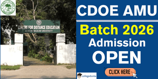 CDOE AMU Admission Open for Session 2026; Apply Online @cdoeamu.ac.in